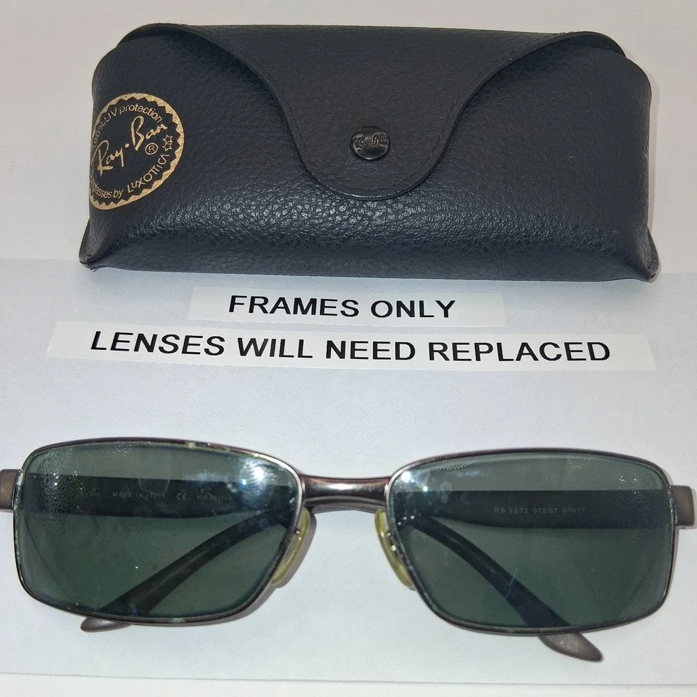 Ray-Ban RB 3273 Men's Gunmetal 61mm Rectangular Metal Sunglasses